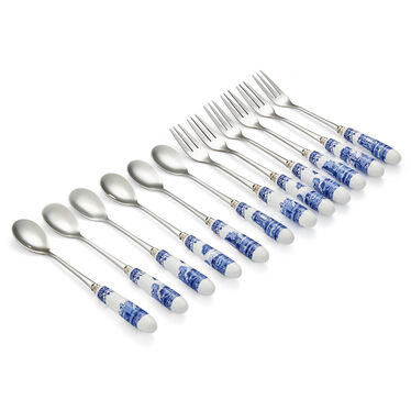 Blue Italian 12 Piece Cutlery Set